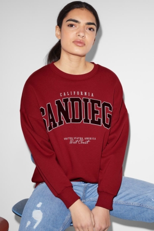 C&A Clockhouse Tröjor Dam Mörkröda | VXPRT-0849
