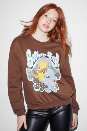 C&A Clockhouse Winnie The Pooh Tröjor Dam Mörkbruna | JIKPE-1824