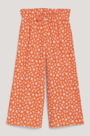 C&A Cloth Floral Långbyxor Tjej Orange | REZVM-6745