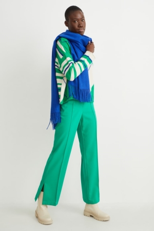 C&A Cloth High Midja Hetero Fit Recycled Långbyxor Dam Gröna | EIRWL-2540