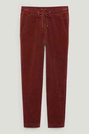 C&A Cloth Mid-rise Midja 4 Way Stretch Lycra® Långbyxor Dam Bruna | KZYFM-4863