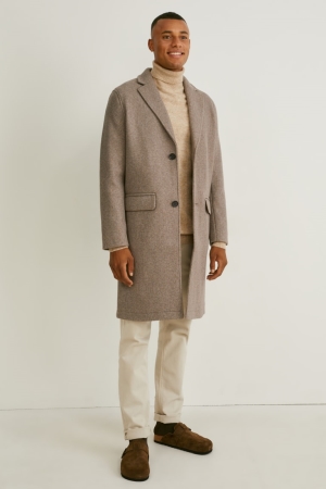 C&A Coat Rockar Herr Grå Bruna | ESNQA-5439