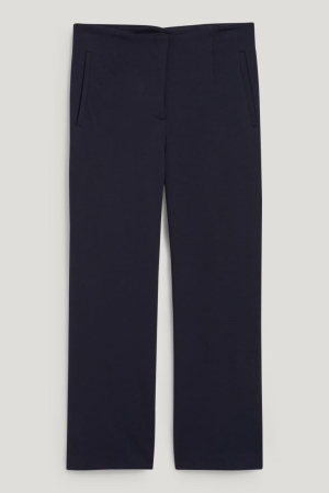 C&A Culottes High Midja With Recycled Polyester Långbyxor Dam Mörkblå | ZKVDX-1637