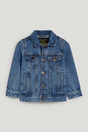 C&A Denim Jacka Tjej Blå Ljusblå | FLJHK-7302