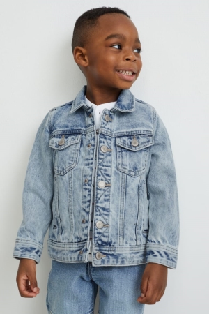 C&A Denim Jacka Tjej Blå Ljusblå | FXNRZ-8961