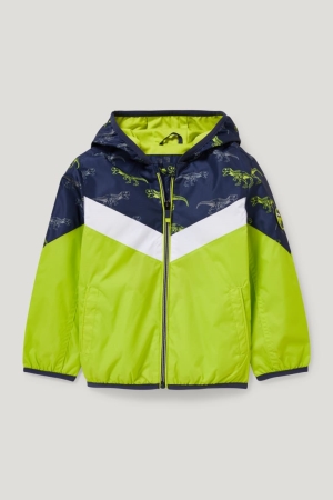 C&A Dinosaur With Hood Jacka Tjej Ljusgröna | HPCNE-4857