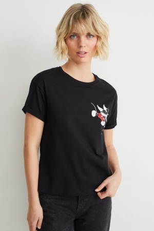 C&A Disney T-shirt Dam Svarta | QNDBH-8643