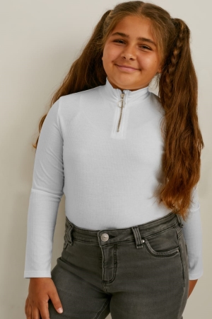 C&A Extended Sizes Multipack Of 2 Long Sleeve Blast Tjej Svarta | WKFSX-8940