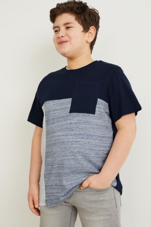 C&A Extended Sizes Multipack Of 6 Sleeve T-shirt Pojke Vita | IPBNM-1057