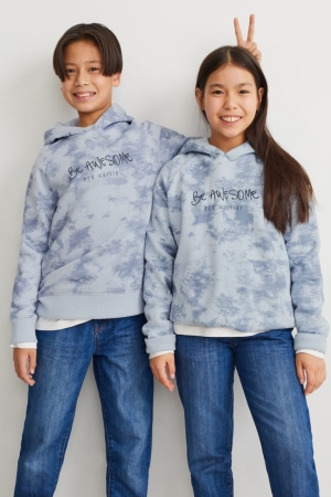 C&A Genderneutral Recycled Hoodie Tjej Ljusblå | HPXGJ-2395