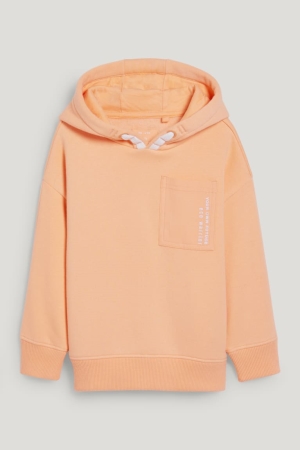 C&A Genderneutral Recycled Hoodie Tjej Ljusorange | KTFPG-1624