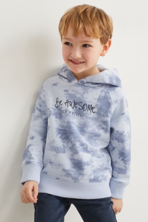 C&A Genderneutral Recycled Hoodie Tjej Ljusblå | NQZFX-5961