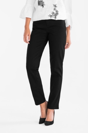 C&A Girlfriend Klassiska Fit Organic Bomull Jeans Dam Svarta | RLCDX-3217