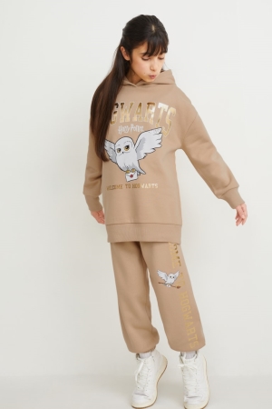 C&A Harry Potter Set And Joggers 2 Piece Hoodie Tjej Beige | BSXKD-8315