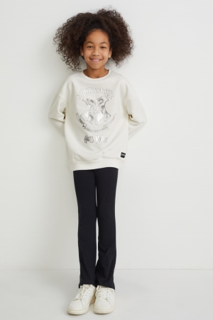 C&A Harry Potter Set And Leggings 2 Piece Tröjor Tjej Svarta Vita | NEKTO-0546
