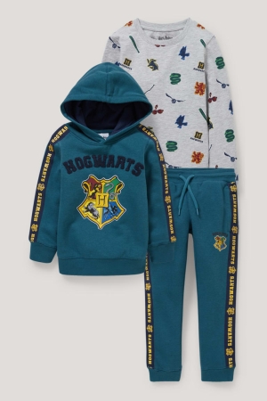 C&A Harry Potter Set, Long Sleeve And Joggers Långbyxor Pojke Mörkturkos | SAZHF-4126