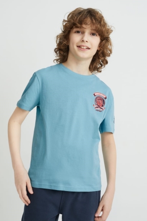 C&A Harry Potter Sleeve T-shirt Pojke Blå | VXPTL-2405