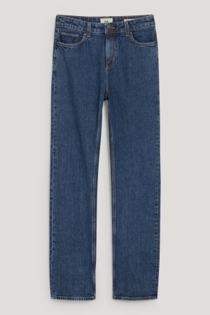 C&A Hetero High Midja Lycra® Jeans Dam Blå | MRIAY-7295