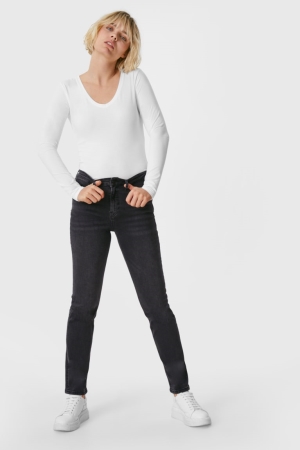 C&A Hetero Jeans Dam Blå Mörkgrå | HWPAQ-5827