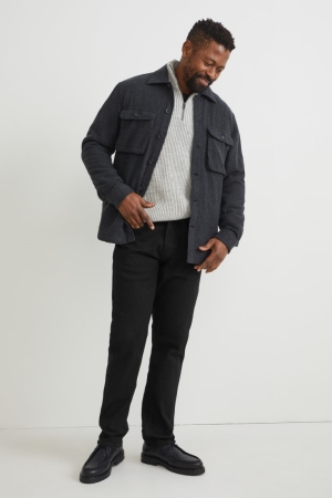 C&A Hetero Jeans Herr Svarta | KYHRT-5168