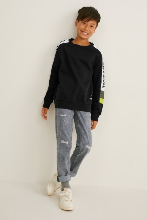 C&A Hetero Jeans Pojke Blå Ljusgrå | GRNCS-8321