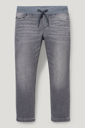 C&A Hetero Jog Denim Organic Bomull Lycra® Jeans Pojke Blå Ljusgrå | YSINV-3960