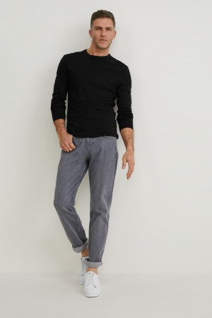 C&A Hetero Lycra® Jeans Herr Blå Grå | GEFVW-6741