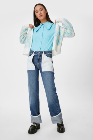 C&A Hetero Recycled Jeans Dam Blå | KJNDS-6957