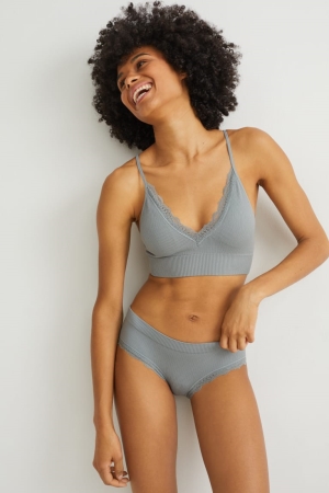 C&A Hipster Briefs Seamless Lycra® Nattkläder Dam Gröna | YWAJO-1753