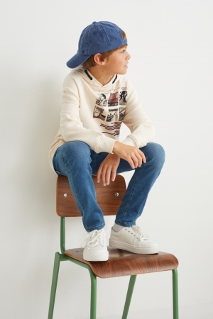 C&A Hoodie Tjej Beige | JUZES-2746