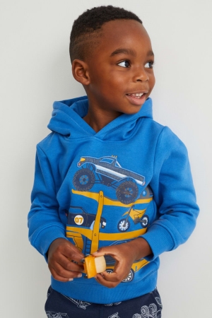 C&A Hoodie Tjej Blå | CNSDE-9236