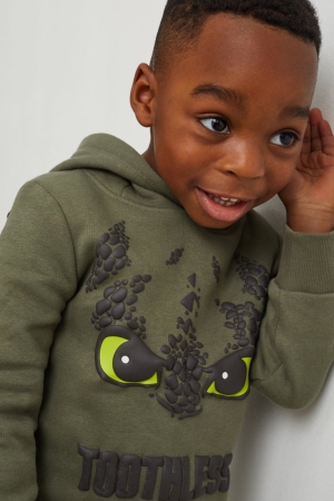C&A How To Train Your Dragon Hoodie Tjej Gröna | NSUDJ-1534