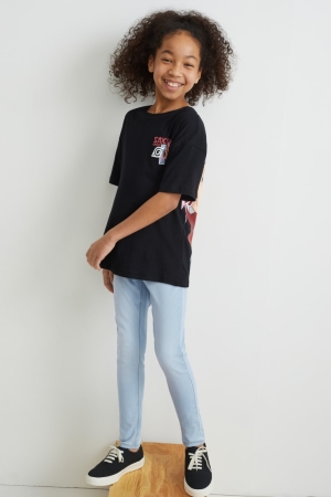 C&A Jegging Jeans Tjej Blå Ljusblå | GWOCJ-0795