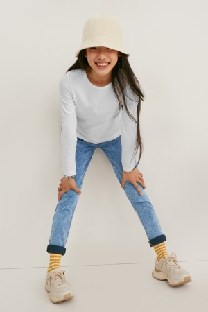 C&A Jegging Jeans Tjej Blå Ljusblå | LSFYT-8035
