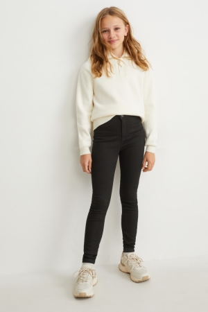 C&A Jegging Jeans Tjej Svarta | EBTGP-0631