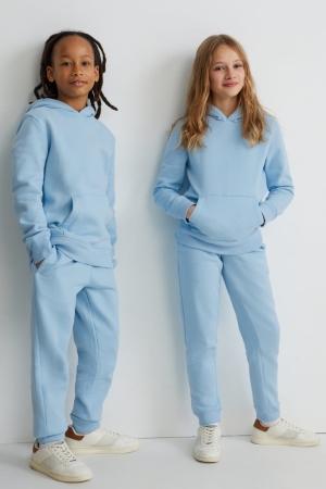 C&A Joggers Genderneutral Långbyxor Tjej Ljusblå | ELWRH-7261