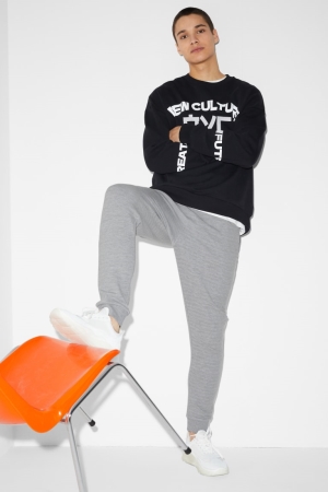C&A Joggers Långbyxor Herr Grå | VWOIJ-0659