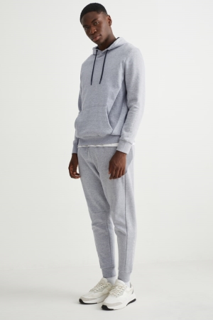 C&A Joggers Långbyxor Herr Ljusgrå | BZMPL-9175