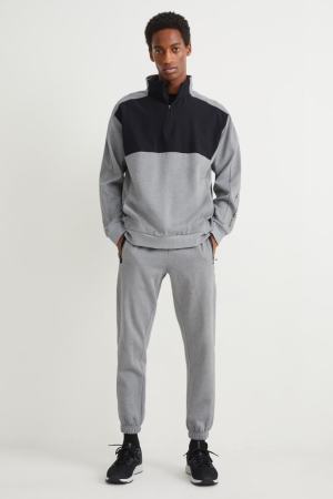 C&A Joggers Långbyxor Herr Ljusgrå | TENUP-8905