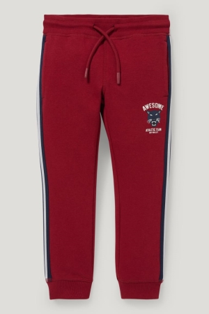 C&A Joggers Långbyxor Pojke Mörkröda | MCPNT-1725