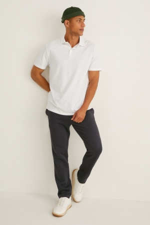 C&A Joggers With Organic Bomull Långbyxor Herr Mörkgrå | KBILM-1853