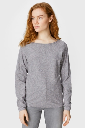 C&A Jumpers Dam Grå | GSEZM-7352