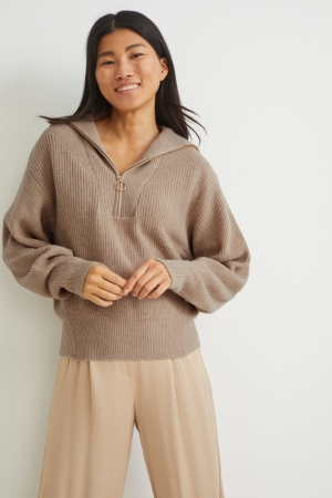 C&A Jumpers Dam Ljusbeige | QNTRF-6935