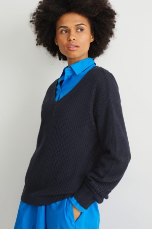 C&A Jumpers Dam Mörkblå | MYKTL-6084