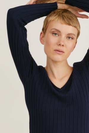C&A Jumpers Dam Mörkblå | YQMTU-1649