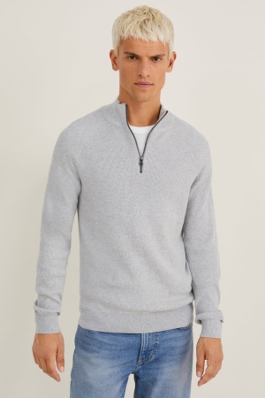 C&A Jumpers Herr Ljusgrå | FQYLT-3769