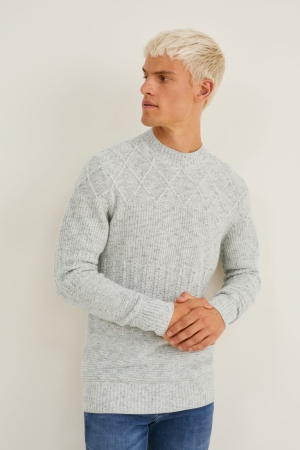 C&A Jumpers Herr Ljusgrå | SPTND-2675