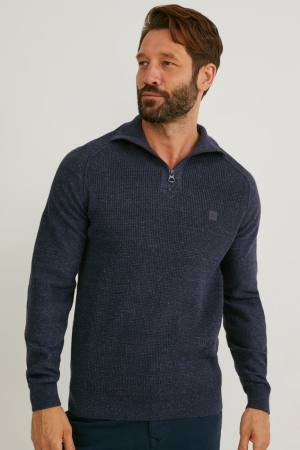 C&A Jumpers Herr Mörkblå | DLEMC-2416
