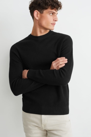 C&A Jumpers Herr Svarta | DLIBJ-5432
