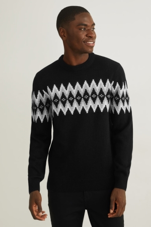 C&A Jumpers Herr Svarta | NAHWF-4278